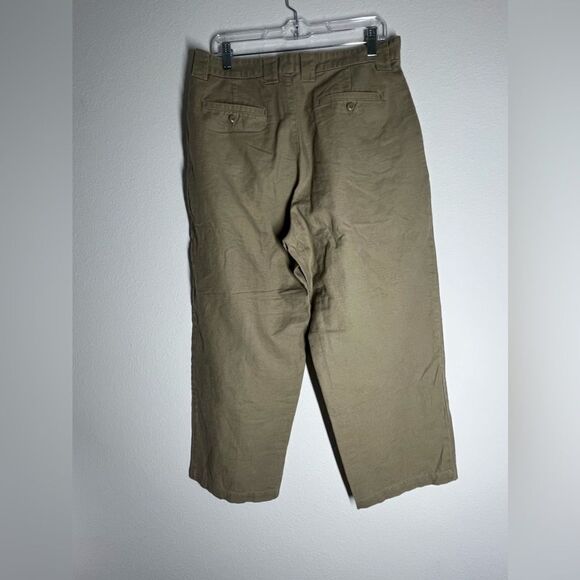 Vintage Arizona High Waist Linen Pants Size 34W/ 25L Beige - Picture 3 of 14